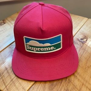 Authentic Supreme Horizon 5 Panel Hot Pink Hat